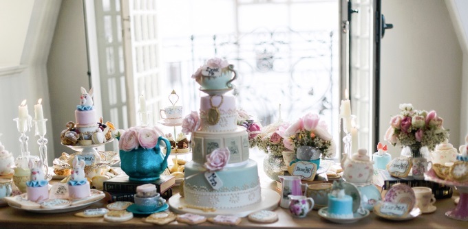 Free Photo | Beautiful tea party composition on a table