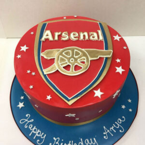Arsenal Drip Chocolate Cake - Mr Bakey