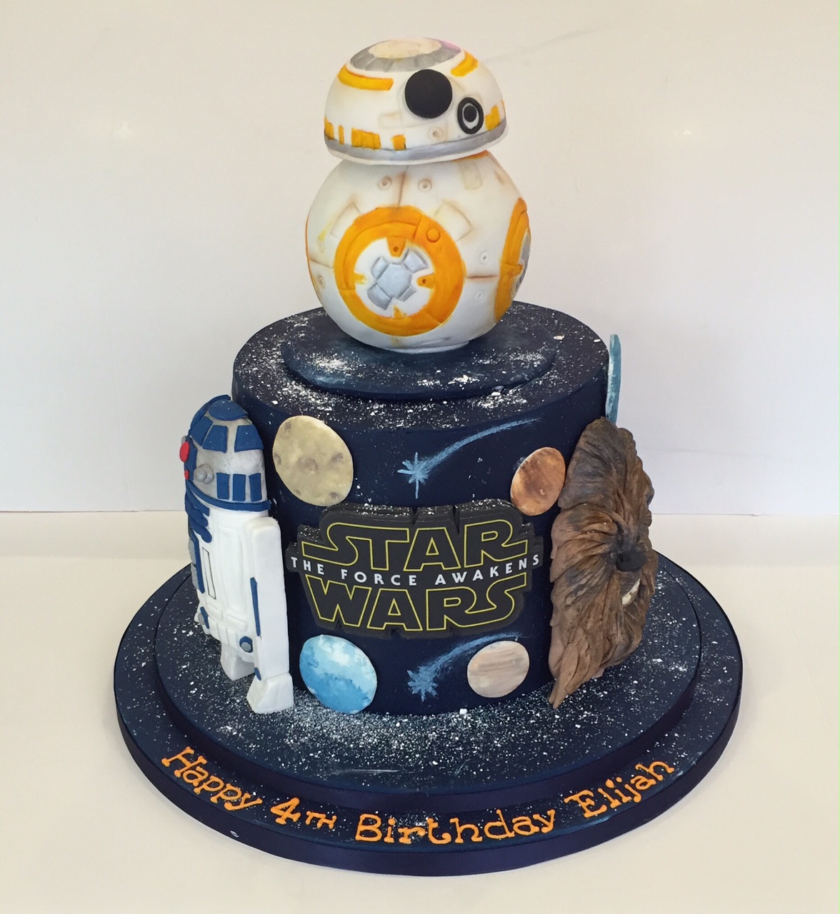 1900) 3 Tier Star Wars Cake featuring R2D2 & the Deathstar - ABC Cake Shop  & Bakery