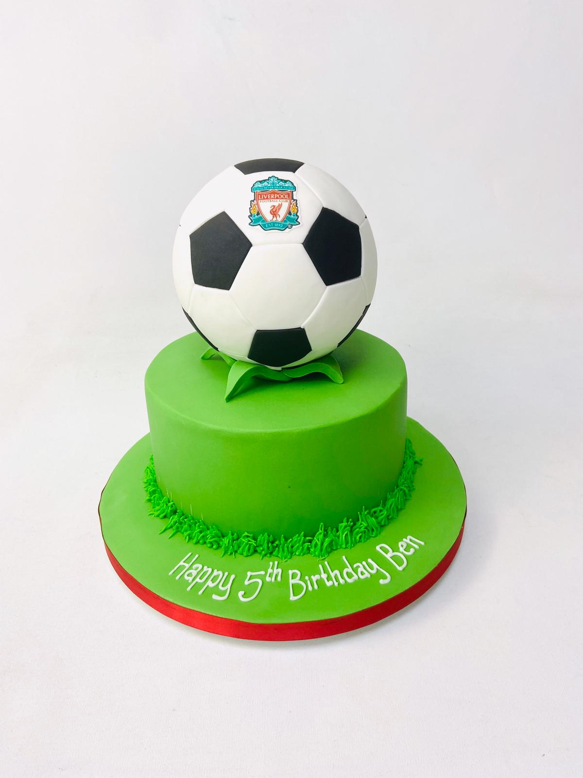 3D Football Shape cake; ⚽️... - Theme Cakes & Cupcakes | Facebook