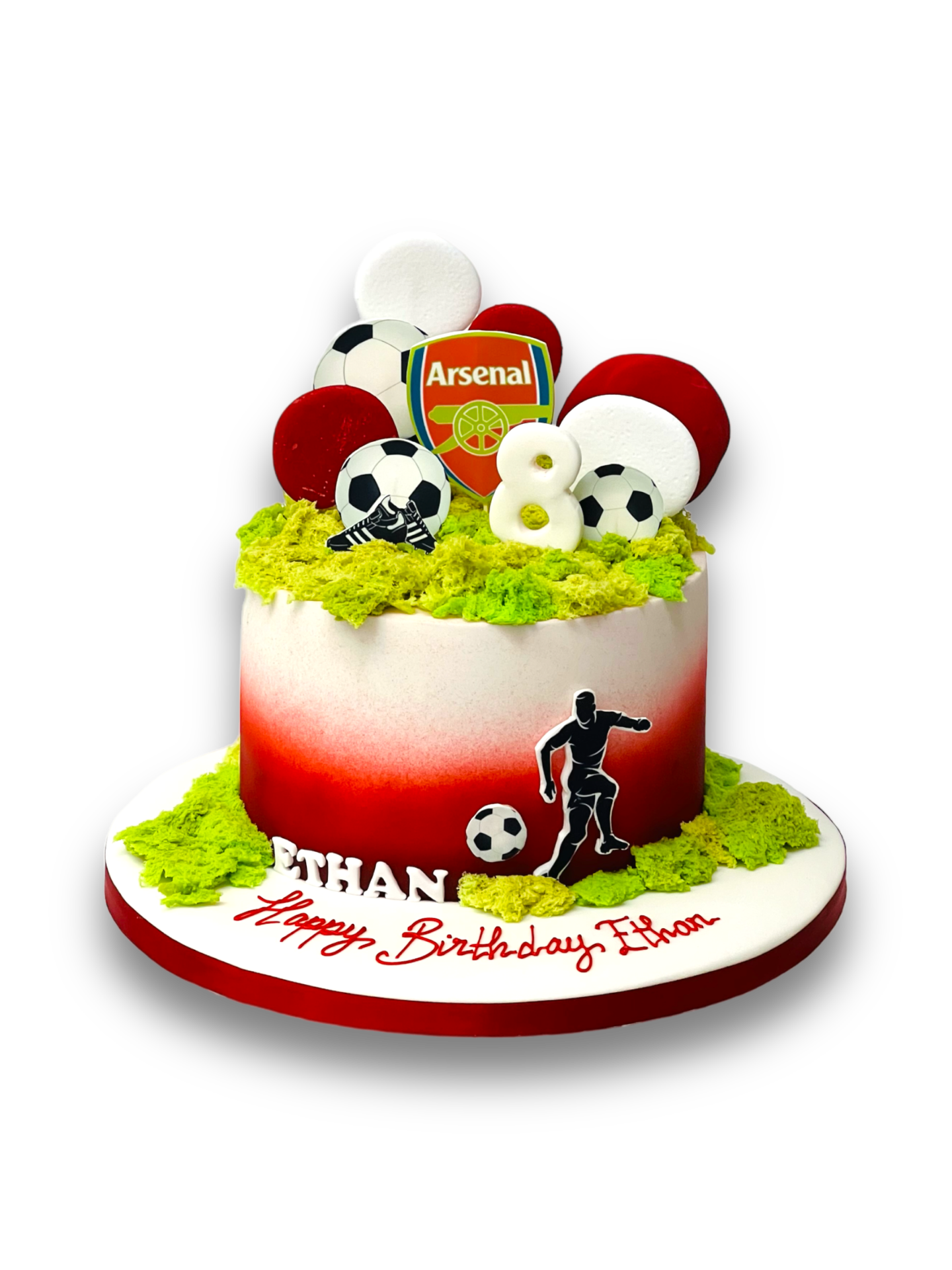 Arsenal Shirt Birthday Cake - Kimboscakes