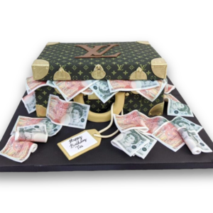 LV Money Suitcase Cake