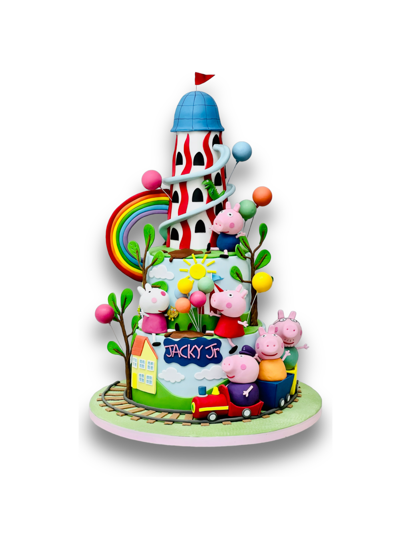 Peppa pig family cake topper – Fun Creations