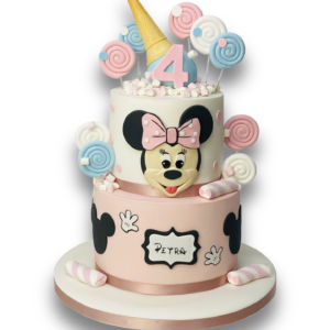 Mickey Minnie Cake | Order Cartoon Theme Cakes Online by Kukkr